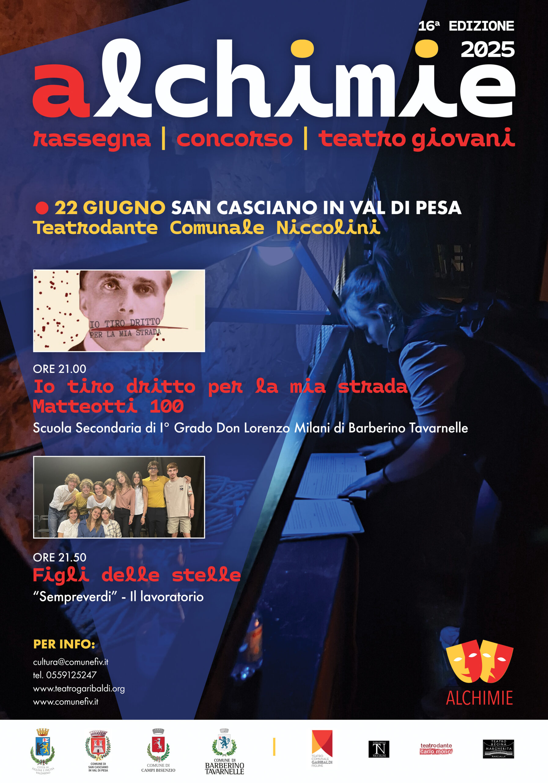 Rassegna-Concorso Alchimie 2025 – “Io tiro dritto per la mia strada” e “Figli delle stelle” Immagine anteprima