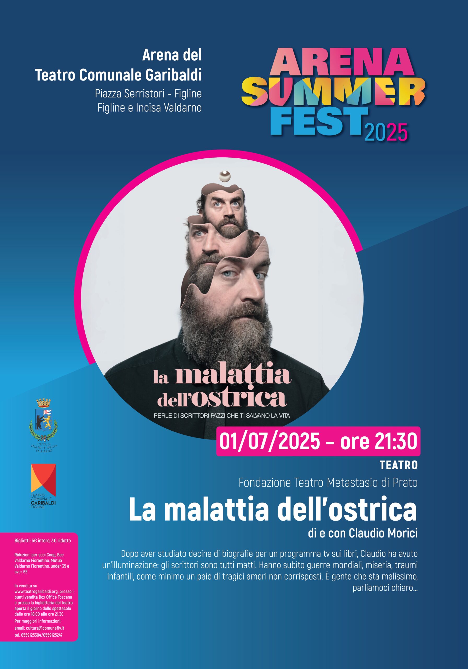 Spettacolo teatrale “La malattia dell’ostrica” – Arena Summer Fest Immagine anteprima