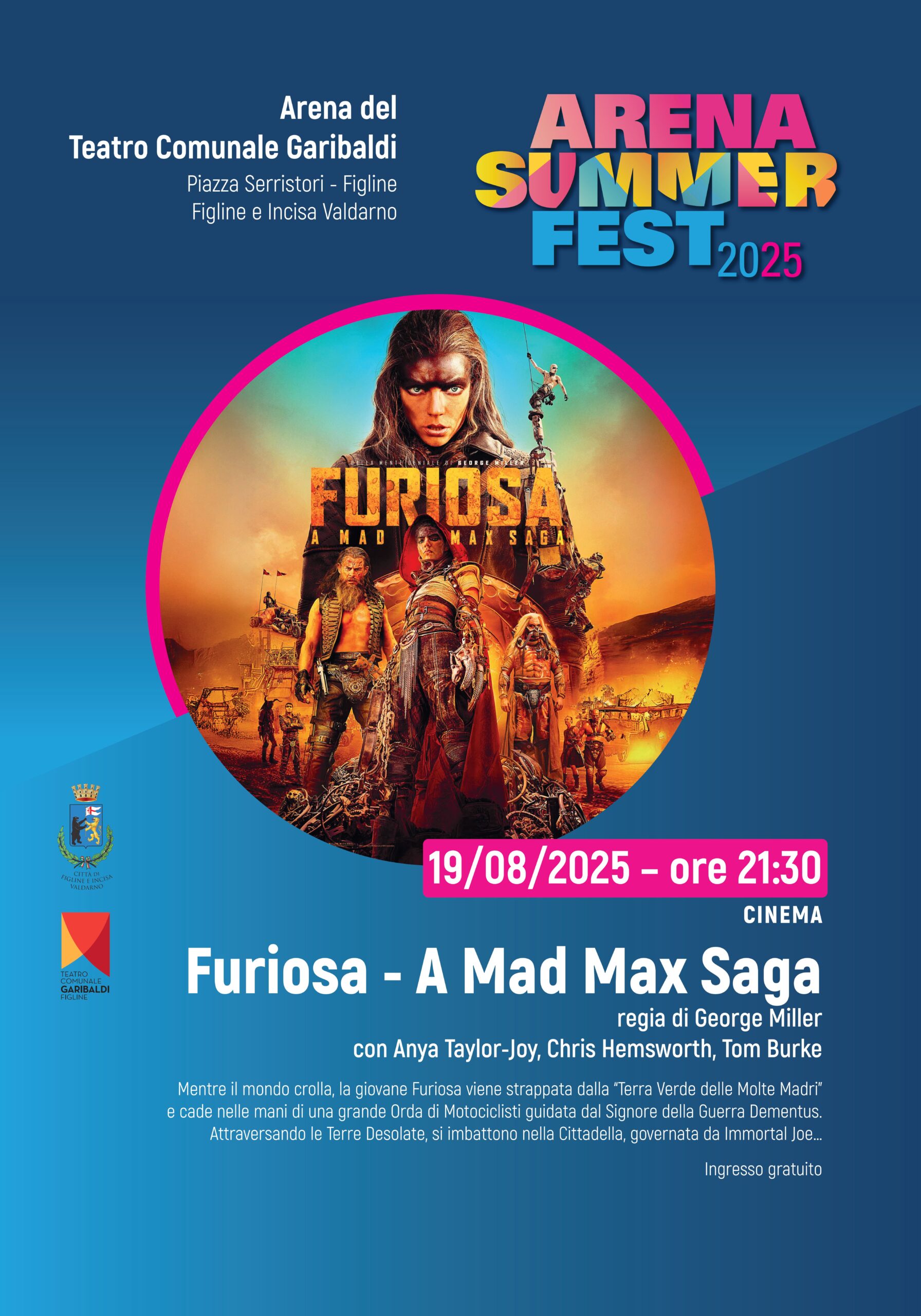 Proiezione film “Furiosa – A Mad Max Saga” – Arena Summer Fest Immagine anteprima