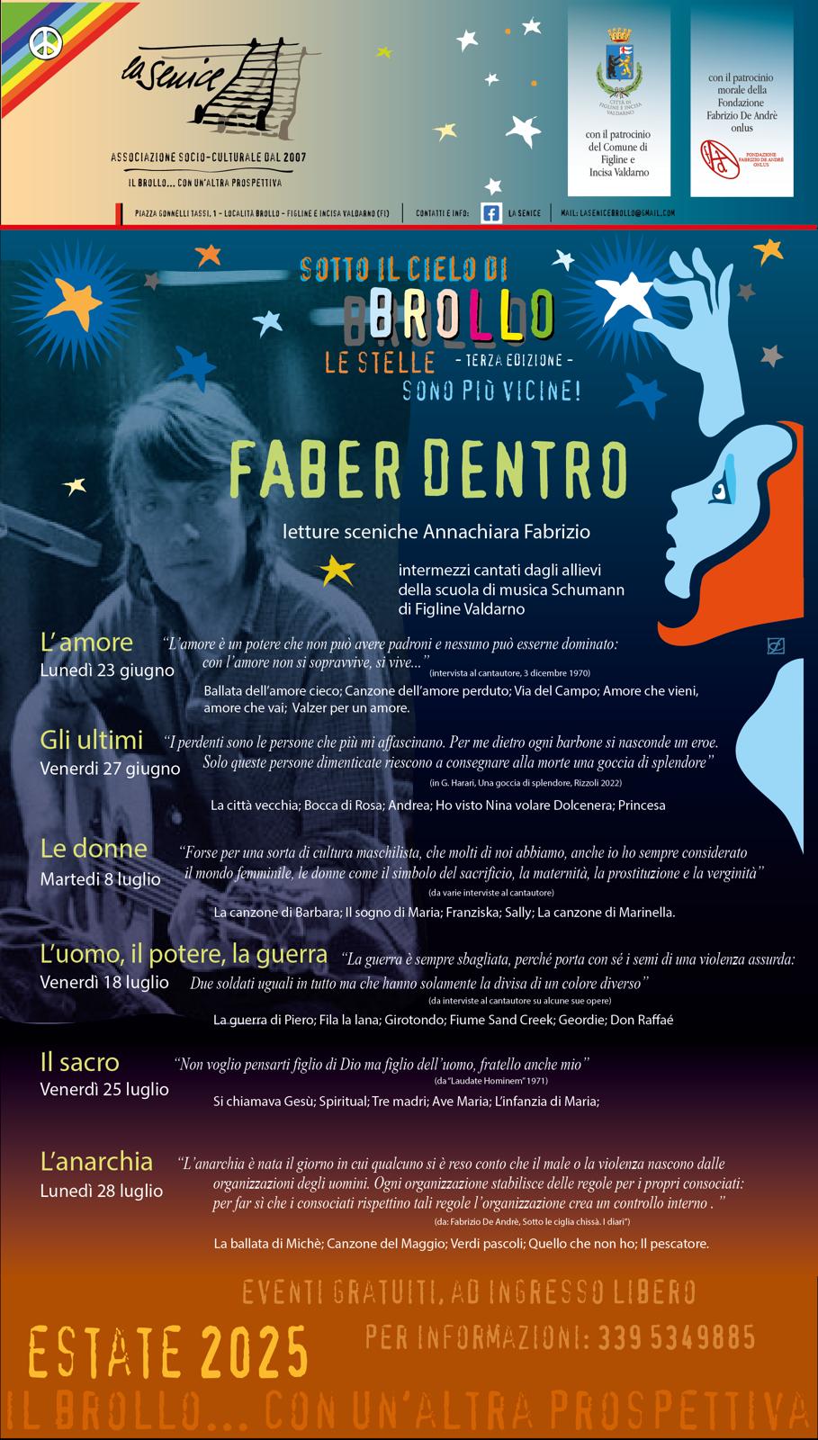 Faber dentro – L’anarchia – Rassegna estiva “Sotto il cielo di Brollo. Le stelle sono più vicine” Immagine anteprima